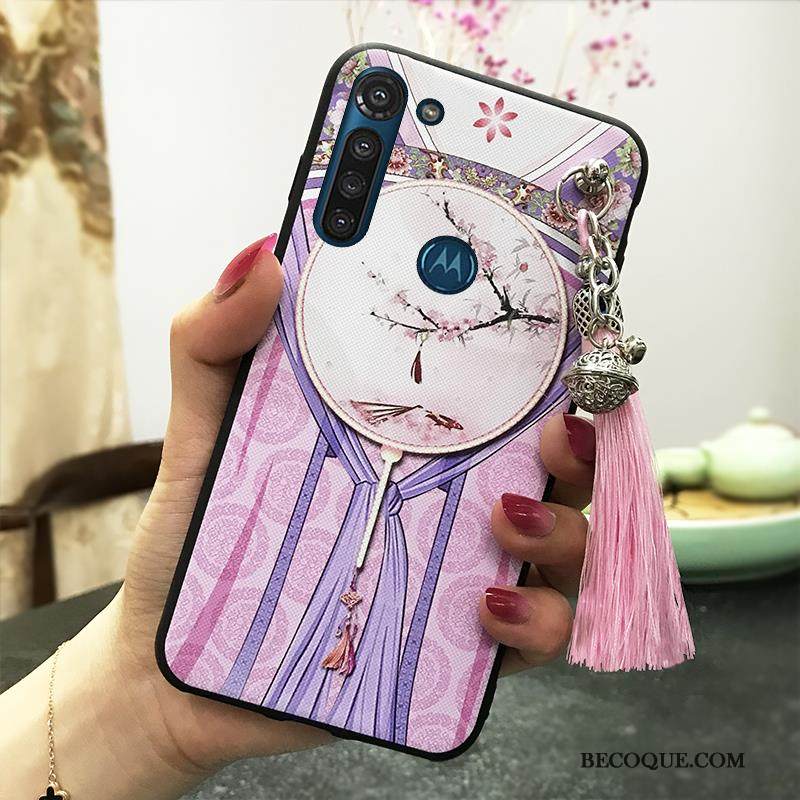 Kuori Moto G8 Power Vuosikerta Tuuli Ripustettavat Koristeet, Kotelo Moto G8 Power Tuki Fringed Puhelimen Kuoret