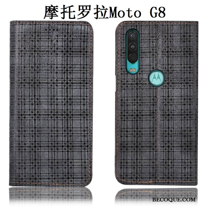 Kuori Moto G8 Suojaus Harmaa Puhelimen Kuoret, Kotelo Moto G8 Laukut