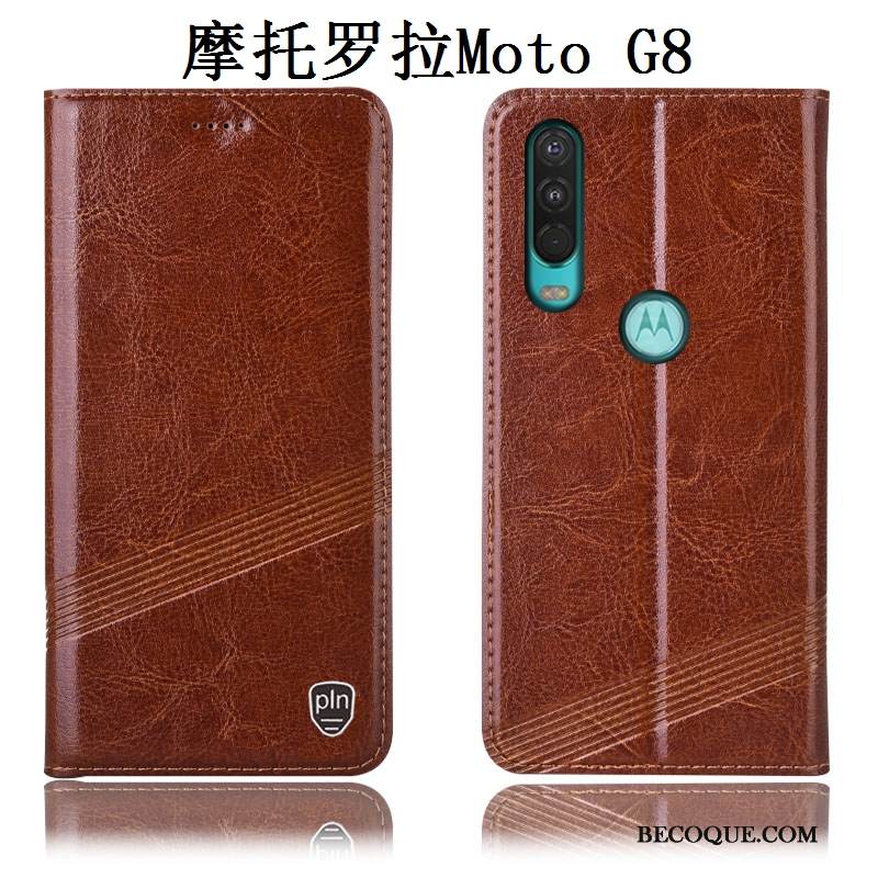 Kuori Moto G8 Suojaus Murtumaton Puhelimen Kuoret, Kotelo Moto G8 Laukut Punainen