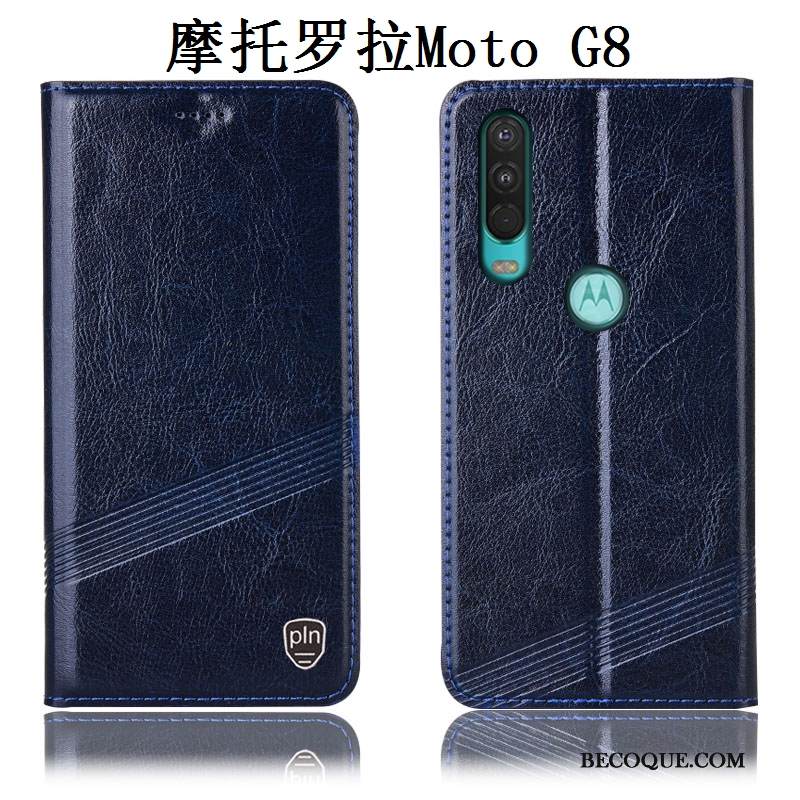 Kuori Moto G8 Suojaus Murtumaton Puhelimen Kuoret, Kotelo Moto G8 Laukut Punainen