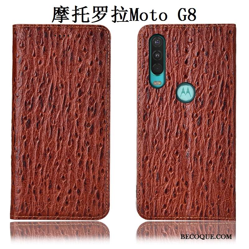 Kuori Moto G8 Suojaus Tummansininen Murtumaton, Kotelo Moto G8 Laukut Puhelimen Kuoret Lintu