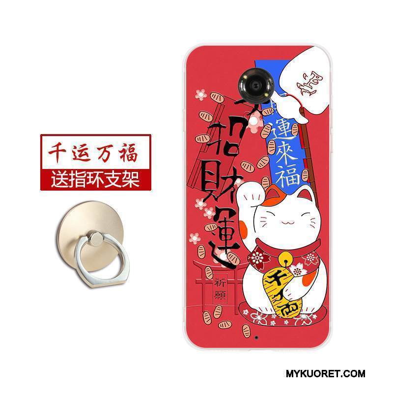 Kuori Moto Nexus 6 Kohokuviointi Murtumaton Rikkaus, Kotelo Moto Nexus 6 Kissa Puhelimen Kuoret