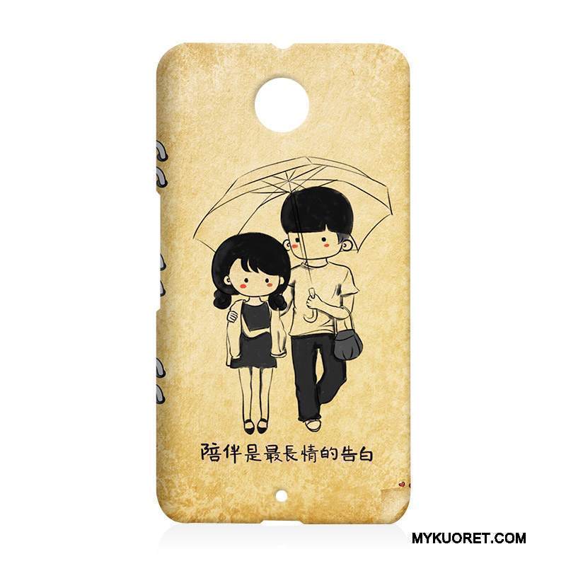 Kuori Moto Nexus 6 Sarjakuva Kova Puhelimen Kuoret, Kotelo Moto Nexus 6 Suojaus Murtumaton Valkoinen