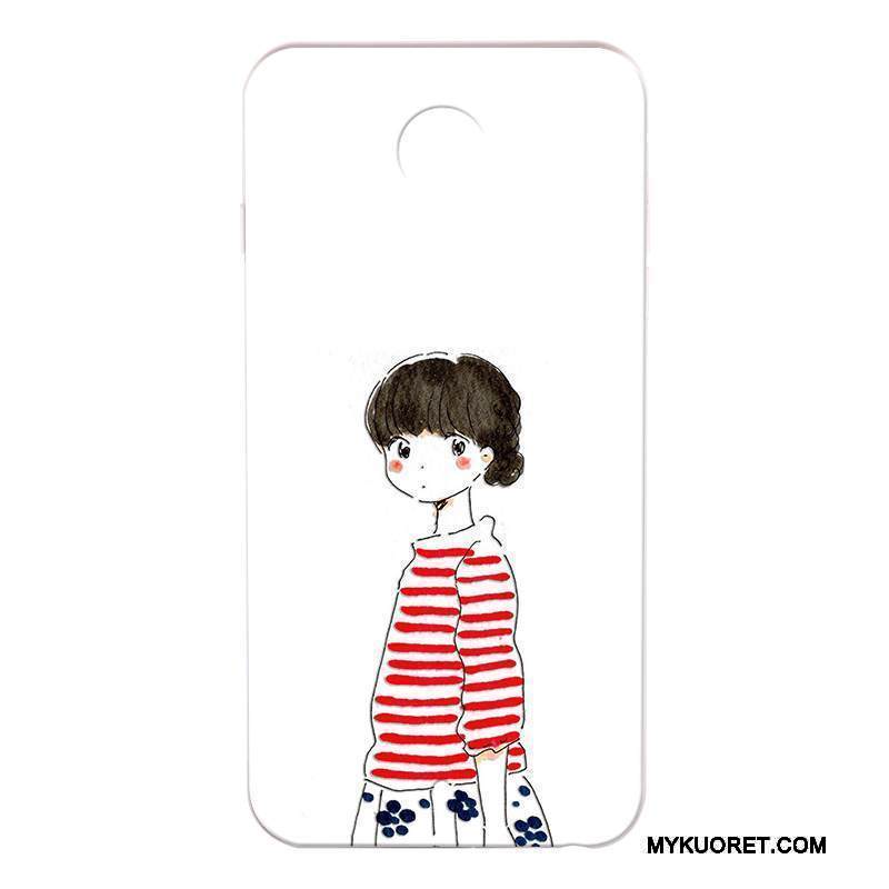 Kuori Moto Nexus 6 Sarjakuva Kova Valkoinen, Kotelo Moto Nexus 6 Suojaus Murtumaton Puhelimen Kuoret