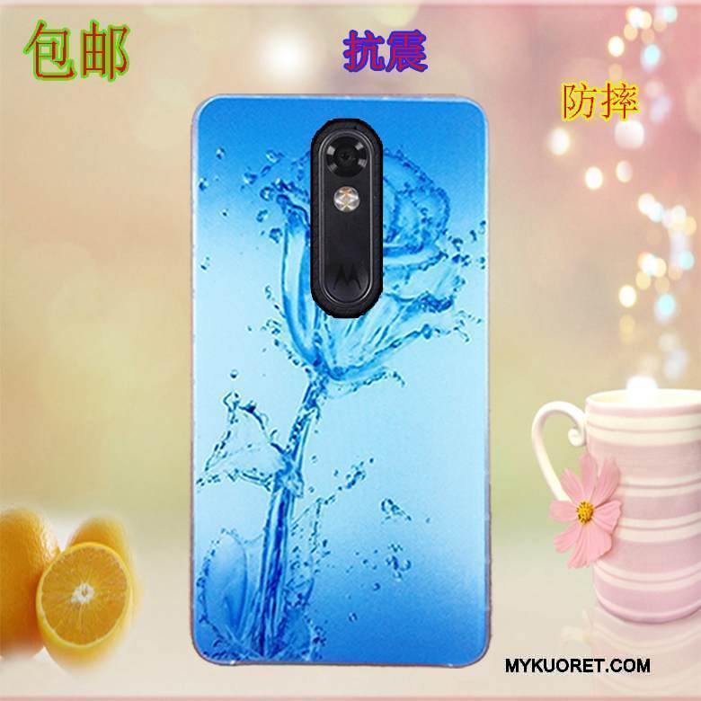 Kuori Moto X Force Maalaus Sininen Puhelimen Kuoret, Kotelo Moto X Force Suojaus