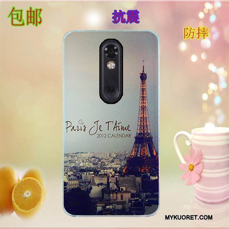 Kuori Moto X Force Maalaus Sininen Puhelimen Kuoret, Kotelo Moto X Force Suojaus