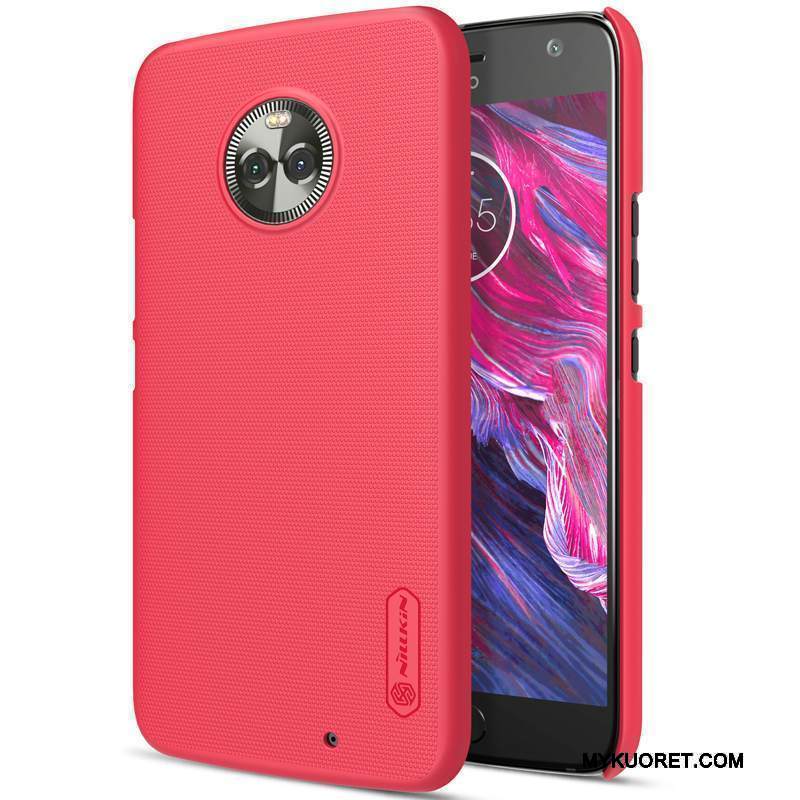 Kuori Moto X4 Suojaus Puhelimen Kuoret Murtumaton, Kotelo Moto X4 Pesty Suede Keltainen