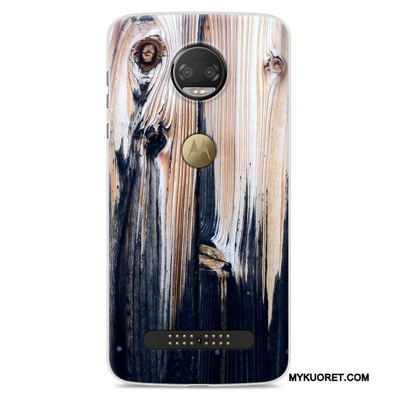 Kuori Moto Z 2018 Laukut Murtumaton Tummansininen, Kotelo Moto Z 2018 Luova Puhelimen Kuoret Trendi