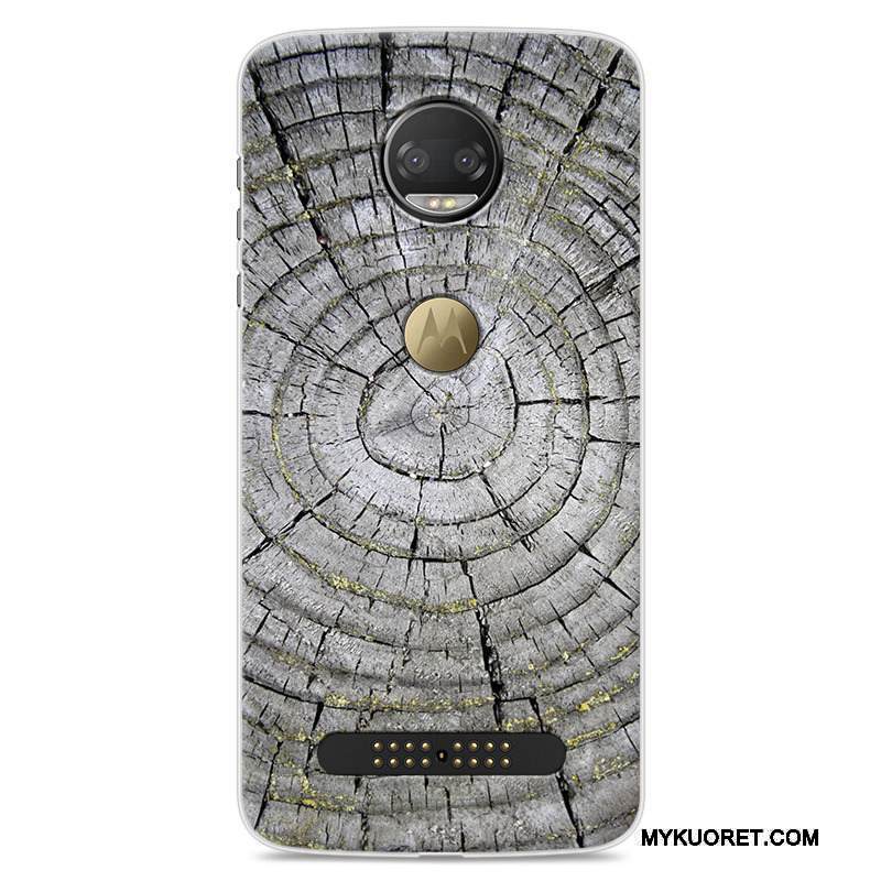 Kuori Moto Z 2018 Laukut Murtumaton Tummansininen, Kotelo Moto Z 2018 Luova Puhelimen Kuoret Trendi