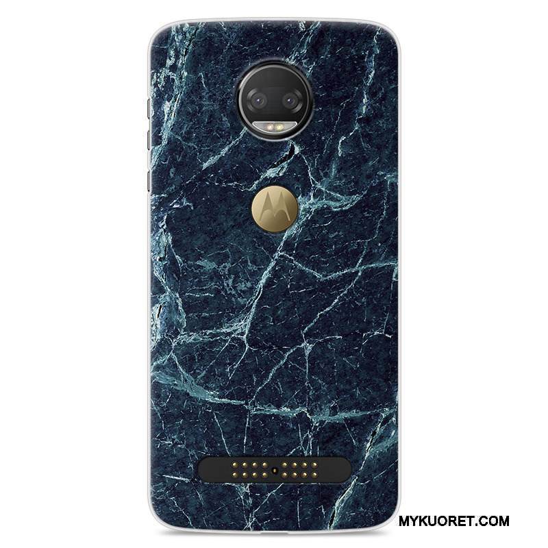 Kuori Moto Z 2018 Laukut Murtumaton Tummansininen, Kotelo Moto Z 2018 Luova Puhelimen Kuoret Trendi