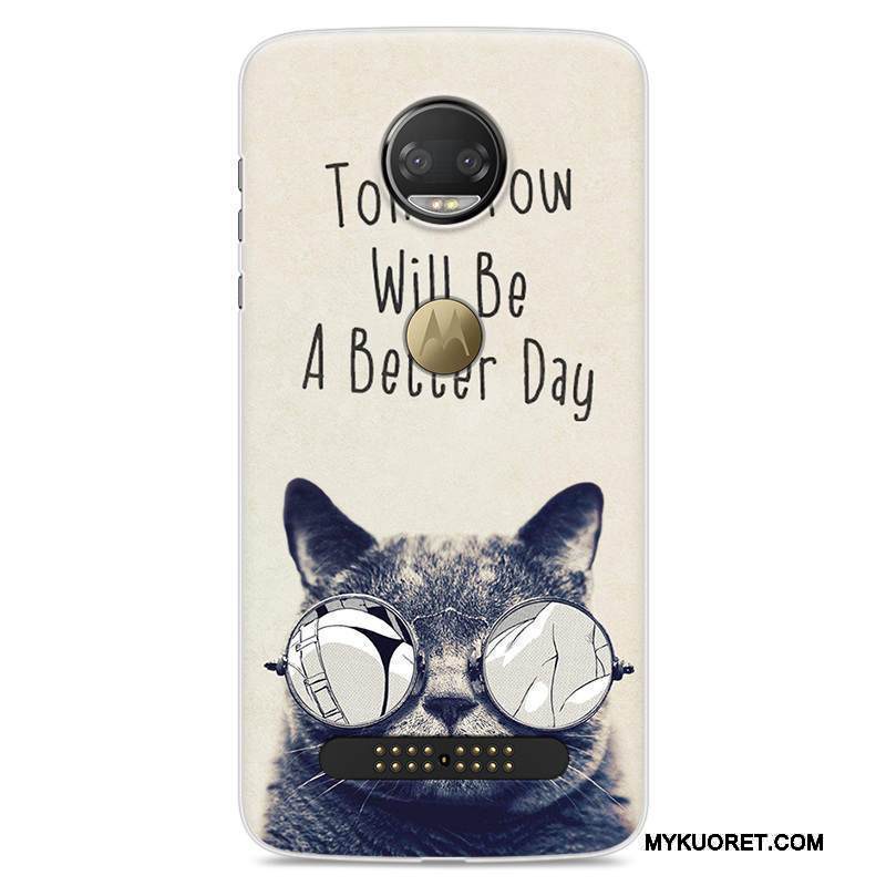 Kuori Moto Z 2018 Laukut Punainen Puhelimen Kuoret, Kotelo Moto Z 2018 Sarjakuva Murtumaton