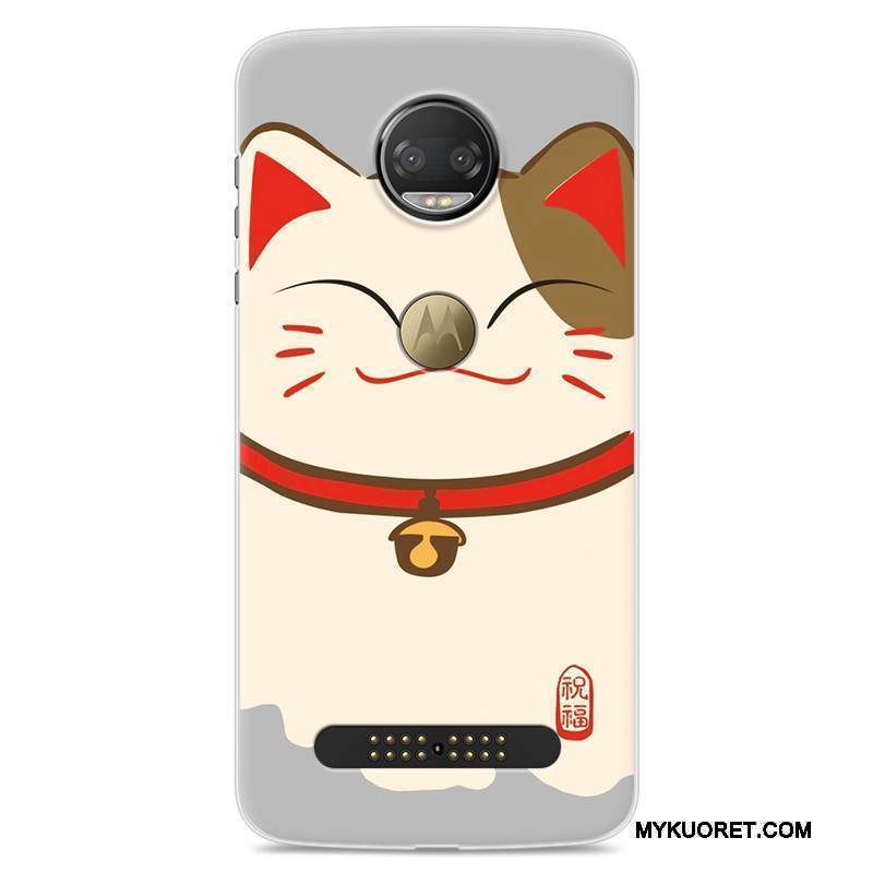 Kuori Moto Z 2018 Laukut Punainen Puhelimen Kuoret, Kotelo Moto Z 2018 Sarjakuva Murtumaton