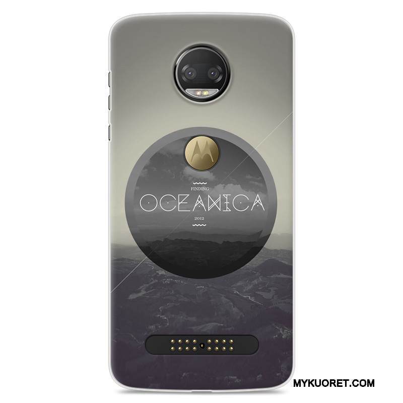 Kuori Moto Z 2018 Laukut Punainen Puhelimen Kuoret, Kotelo Moto Z 2018 Sarjakuva Murtumaton