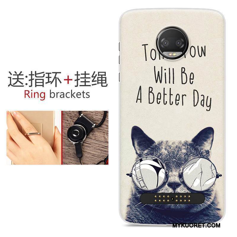 Kuori Moto Z 2018 Monivärinen Murtumaton Kustannukset, Kotelo Moto Z 2018 Laukut Puhelimen Kuoret