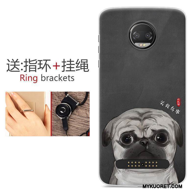 Kuori Moto Z 2018 Monivärinen Murtumaton Kustannukset, Kotelo Moto Z 2018 Laukut Puhelimen Kuoret