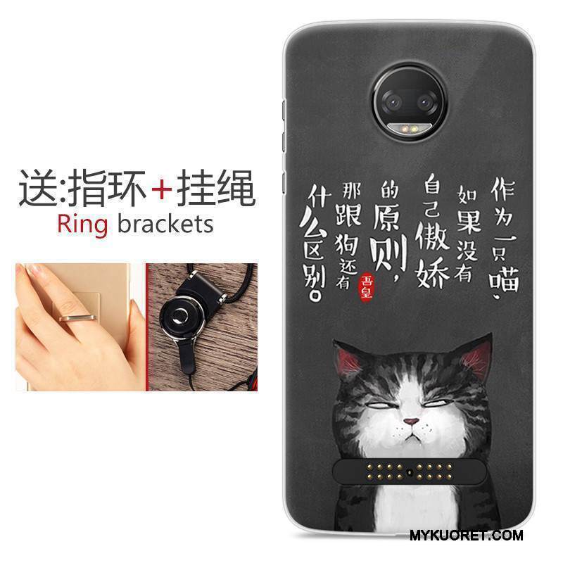 Kuori Moto Z 2018 Monivärinen Murtumaton Kustannukset, Kotelo Moto Z 2018 Laukut Puhelimen Kuoret