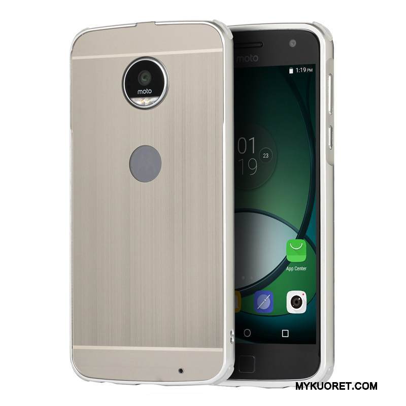Kuori Moto Z Metalli Murtumaton Puhelimen Kuoret, Kotelo Moto Z Suojaus Kulta Kehys