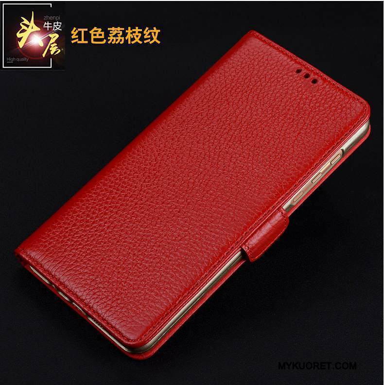 Kuori Moto Z Nahka Punainen Puhelimen Kuoret, Kotelo Moto Z Suojaus