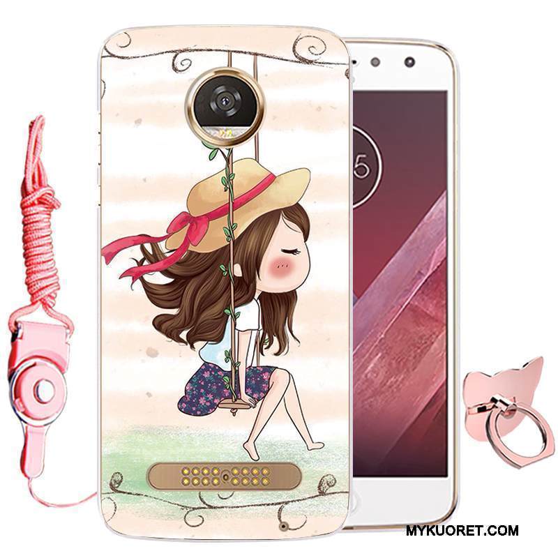 Kuori Moto Z Pehmeä Neste Murtumaton Keltainen, Kotelo Moto Z Sarjakuva Puhelimen Kuoret