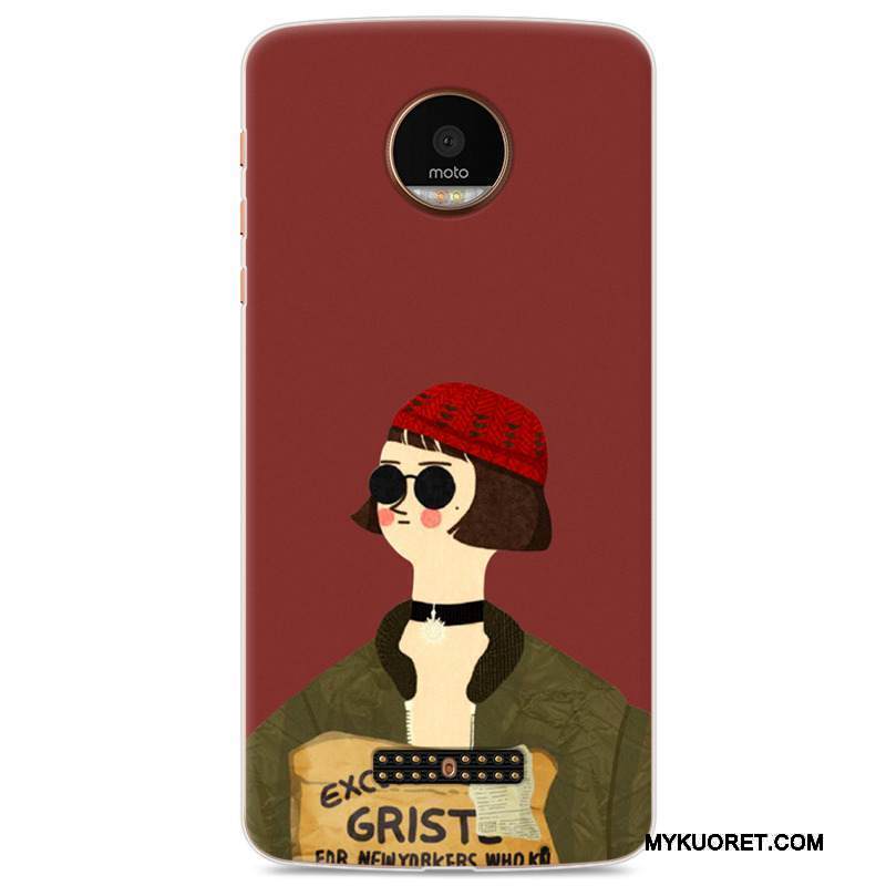 Kuori Moto Z Pehmeä Neste Vaalean Rakastunut, Kotelo Moto Z Laukut Vihreä Murtumaton