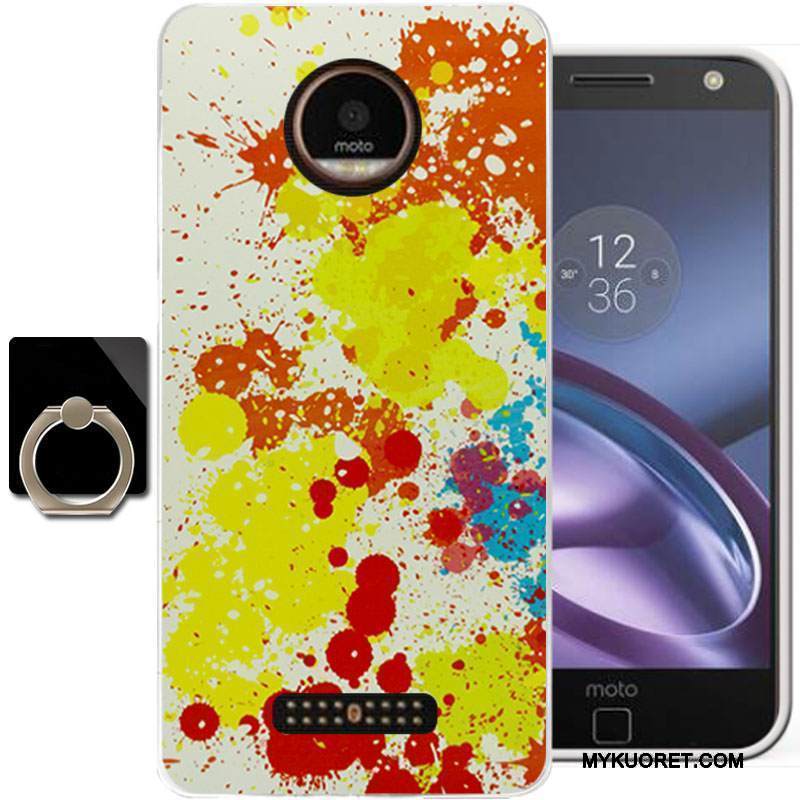 Kuori Moto Z Pehmeä Neste Vihreä Persoonallisuus, Kotelo Moto Z Maalaus Murtumaton Puhelimen Kuoret