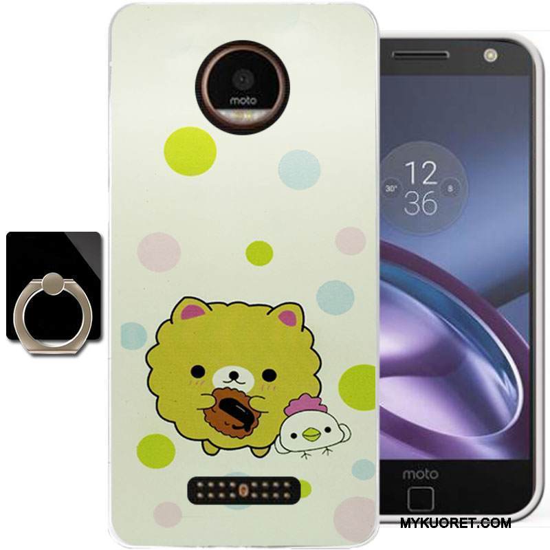 Kuori Moto Z Pehmeä Neste Vihreä Persoonallisuus, Kotelo Moto Z Maalaus Murtumaton Puhelimen Kuoret