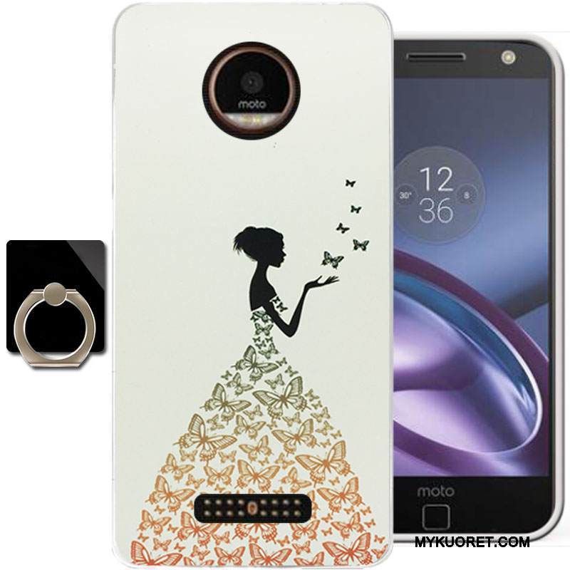 Kuori Moto Z Pehmeä Neste Vihreä Persoonallisuus, Kotelo Moto Z Maalaus Murtumaton Puhelimen Kuoret