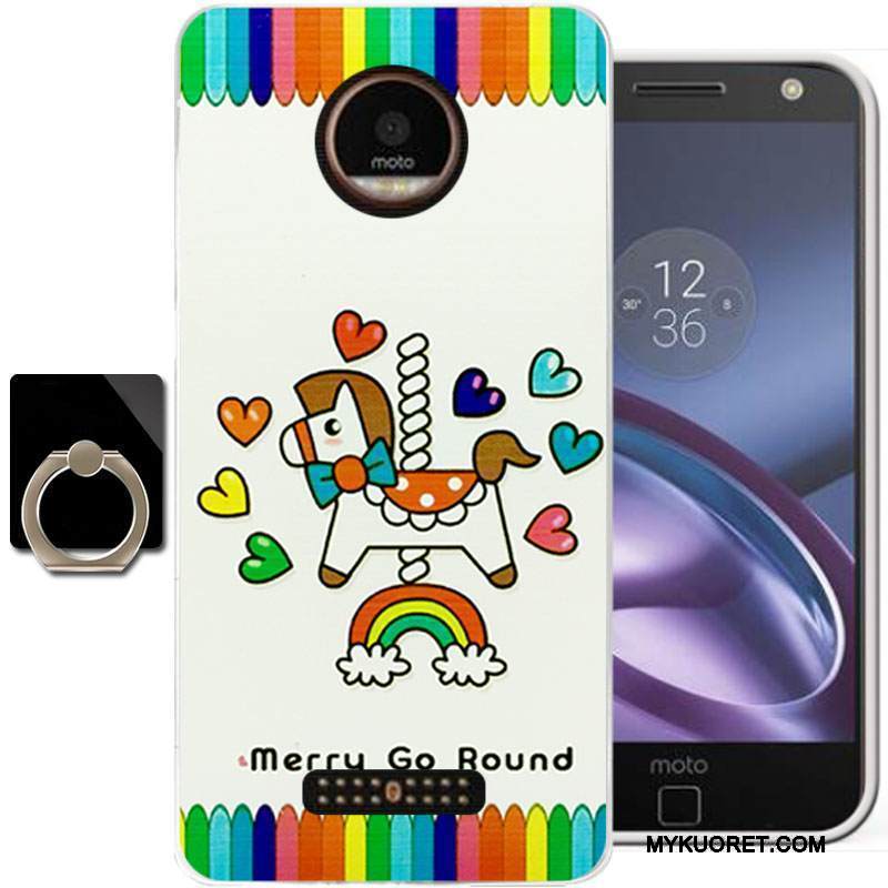 Kuori Moto Z Pehmeä Neste Vihreä Persoonallisuus, Kotelo Moto Z Maalaus Murtumaton Puhelimen Kuoret