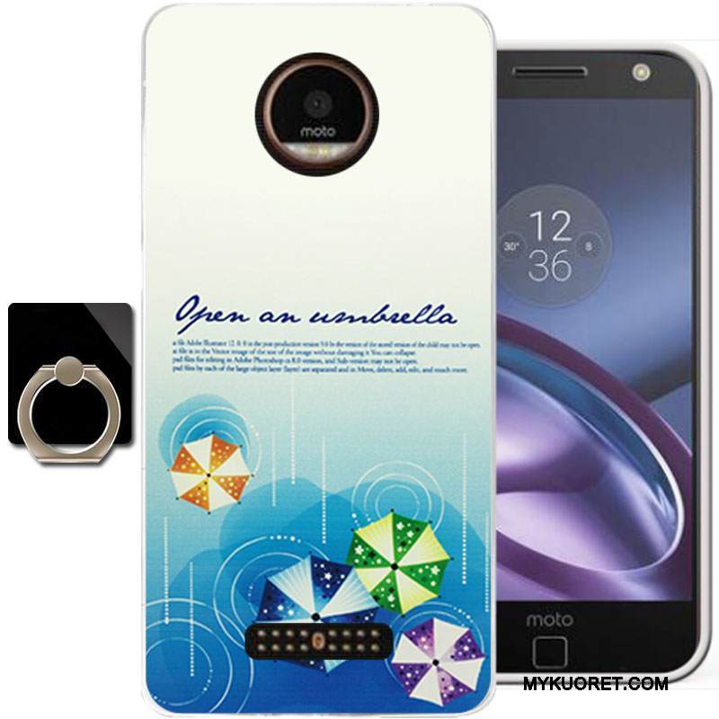 Kuori Moto Z Pehmeä Neste Vihreä Persoonallisuus, Kotelo Moto Z Maalaus Murtumaton Puhelimen Kuoret