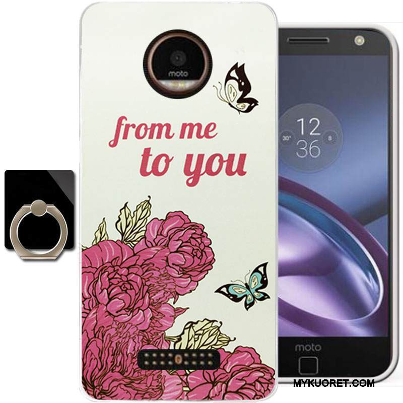 Kuori Moto Z Pehmeä Neste Vihreä Persoonallisuus, Kotelo Moto Z Maalaus Murtumaton Puhelimen Kuoret