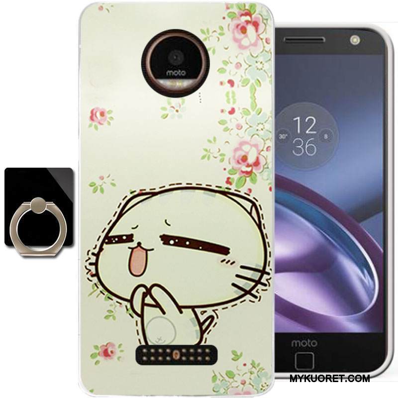 Kuori Moto Z Pehmeä Neste Vihreä Persoonallisuus, Kotelo Moto Z Maalaus Murtumaton Puhelimen Kuoret