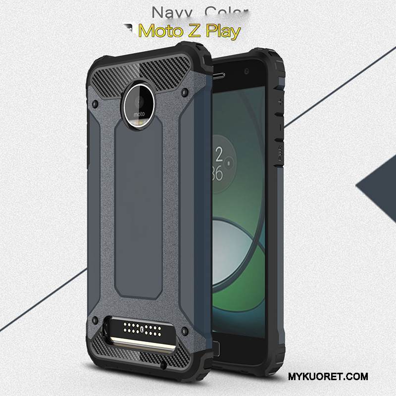 Kuori Moto Z Play Laukut Puhelimen Kuoret Murtumaton, Kotelo Moto Z Play Suojaus Punainen