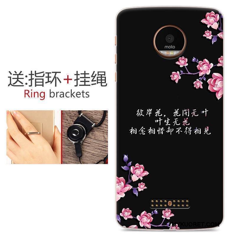 Kuori Moto Z Play Monivärinen Puhelimen Kuoret Murtumaton, Kotelo Moto Z Play Pehmeä Neste