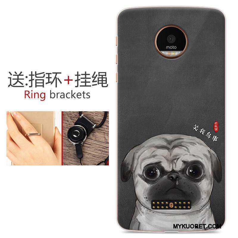 Kuori Moto Z Play Monivärinen Puhelimen Kuoret Murtumaton, Kotelo Moto Z Play Pehmeä Neste