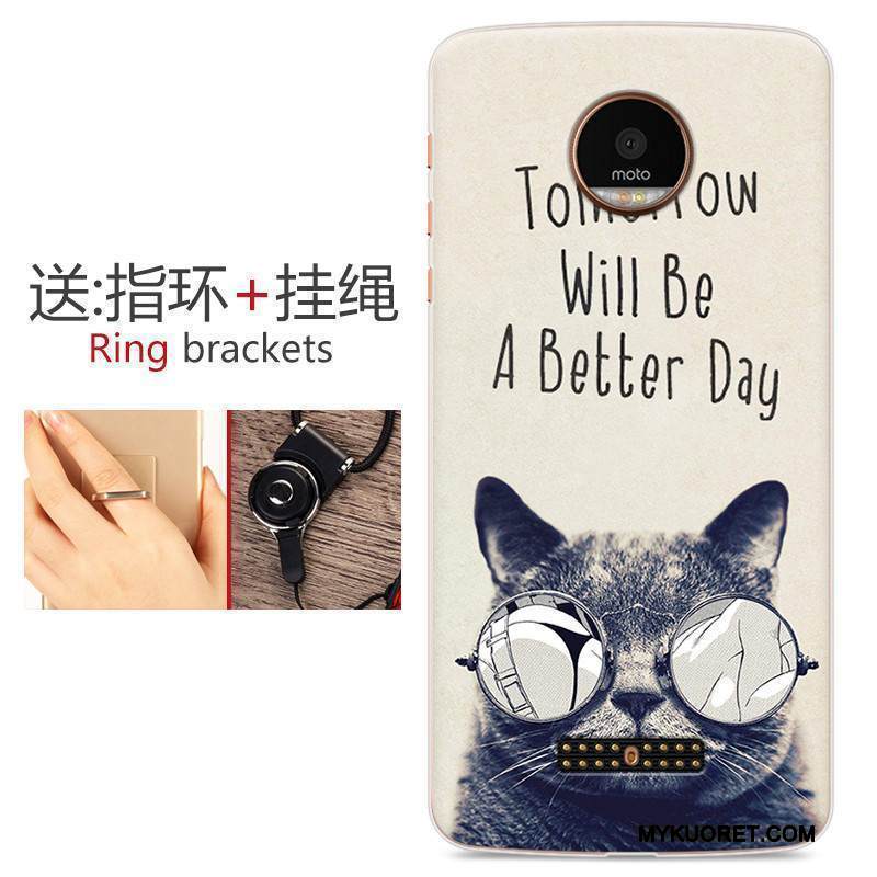 Kuori Moto Z Play Monivärinen Puhelimen Kuoret Murtumaton, Kotelo Moto Z Play Pehmeä Neste