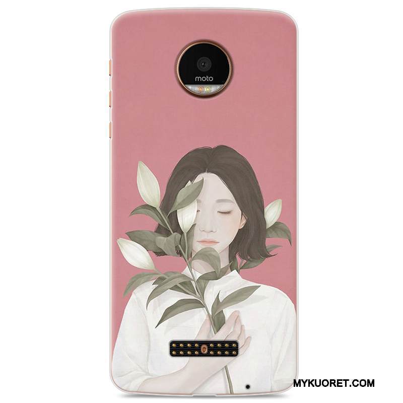 Kuori Moto Z Play Pehmeä Neste Vaaleansininen Puhelimen Kuoret, Kotelo Moto Z Play Suojaus Murtumaton