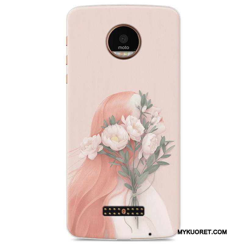 Kuori Moto Z Play Pehmeä Neste Vaaleansininen Puhelimen Kuoret, Kotelo Moto Z Play Suojaus Murtumaton