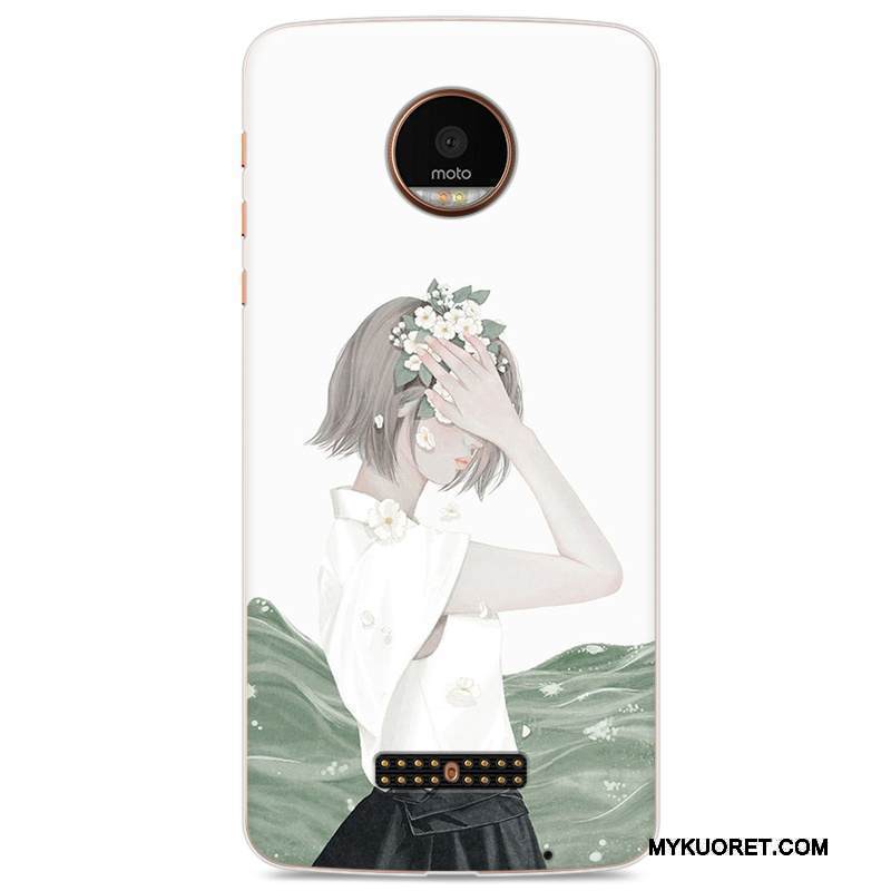 Kuori Moto Z Play Pehmeä Neste Vaaleansininen Puhelimen Kuoret, Kotelo Moto Z Play Suojaus Murtumaton