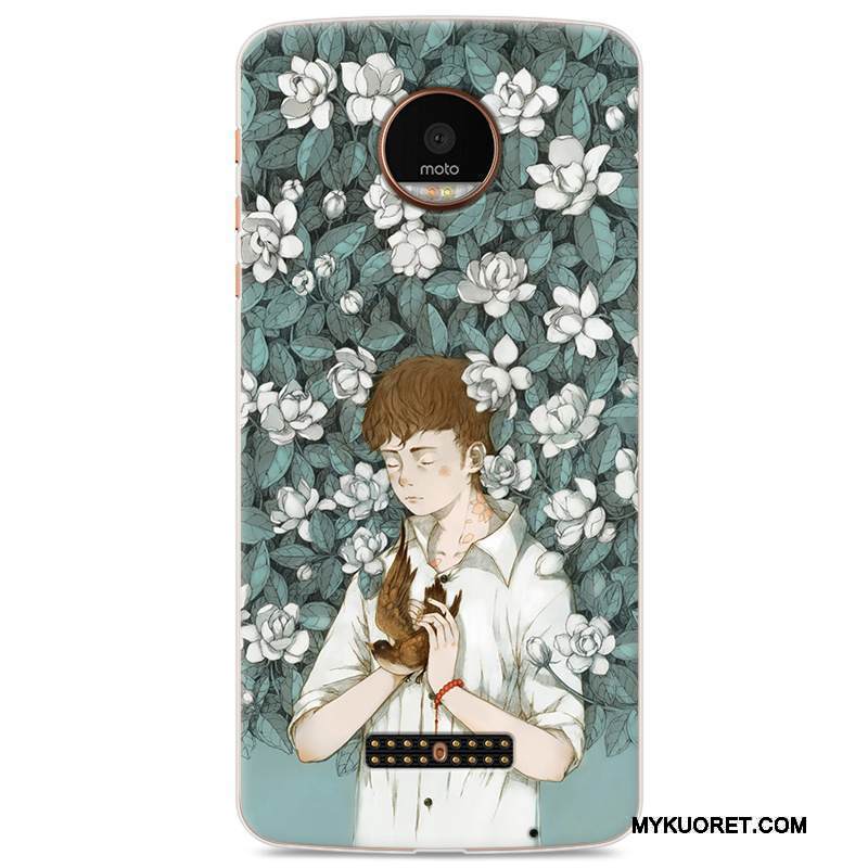 Kuori Moto Z Play Pehmeä Neste Vaaleansininen Puhelimen Kuoret, Kotelo Moto Z Play Suojaus Murtumaton