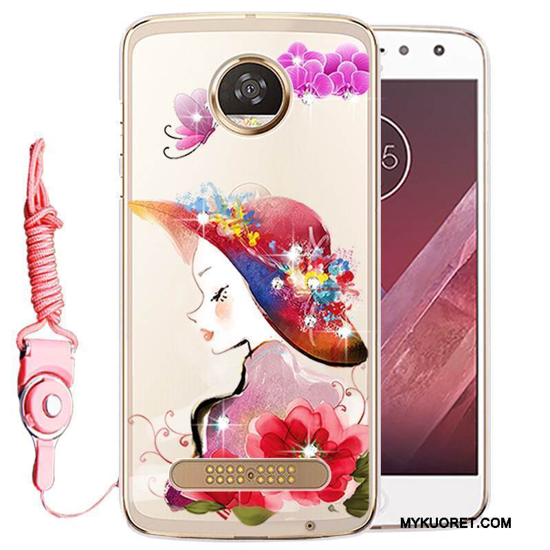 Kuori Moto Z Play Strassi Murtumaton Puhelimen Kuoret, Kotelo Moto Z Play Silikoni Kulta