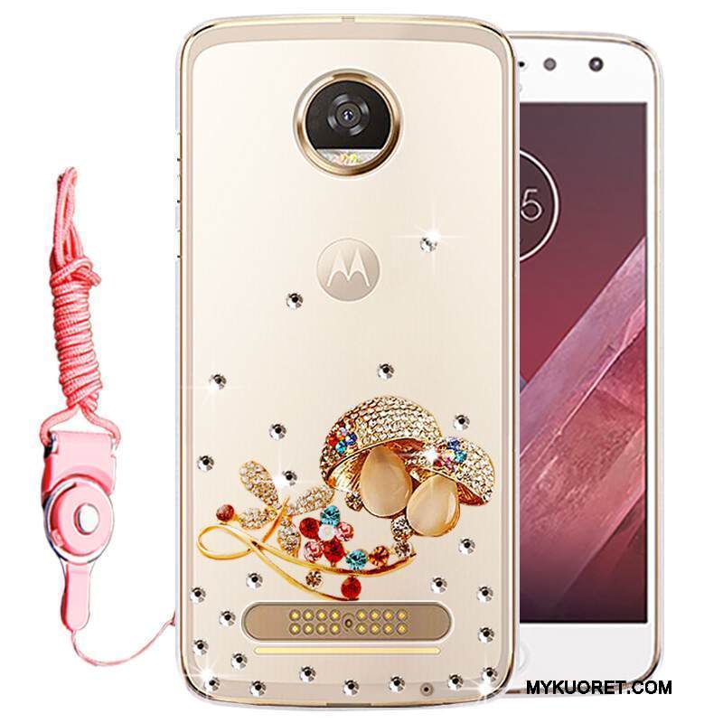 Kuori Moto Z Play Strassi Murtumaton Puhelimen Kuoret, Kotelo Moto Z Play Silikoni Kulta