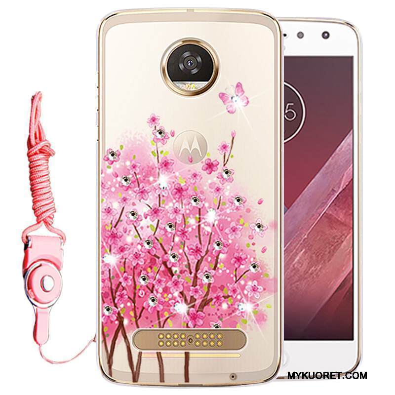 Kuori Moto Z Play Strassi Murtumaton Puhelimen Kuoret, Kotelo Moto Z Play Silikoni Kulta