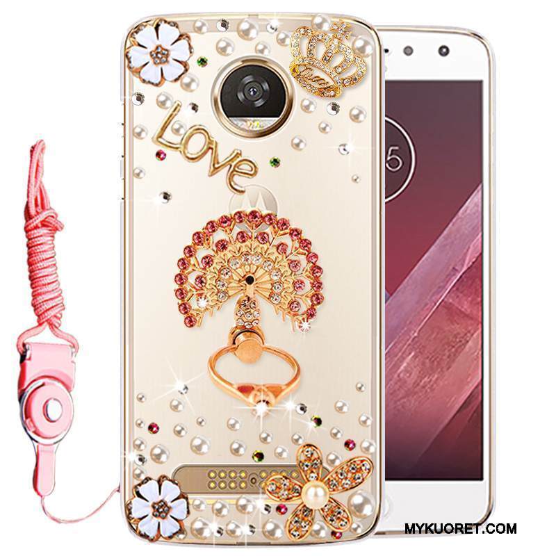 Kuori Moto Z Play Strassi Murtumaton Puhelimen Kuoret, Kotelo Moto Z Play Silikoni Kulta