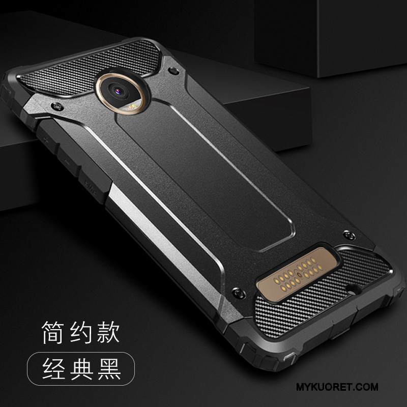 Kuori Moto Z Play Suojaus Murtumaton Musta, Kotelo Moto Z Play Silikoni Puhelimen Kuoret Persoonallisuus