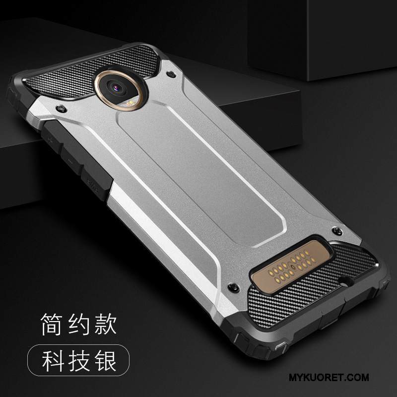 Kuori Moto Z Play Suojaus Murtumaton Musta, Kotelo Moto Z Play Silikoni Puhelimen Kuoret Persoonallisuus