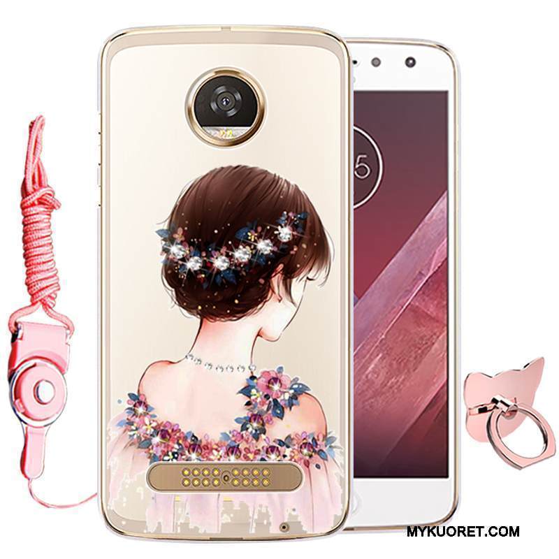 Kuori Moto Z Play Suojaus Puhelimen Kuoret Murtumaton, Kotelo Moto Z Play Sarjakuva Sininen