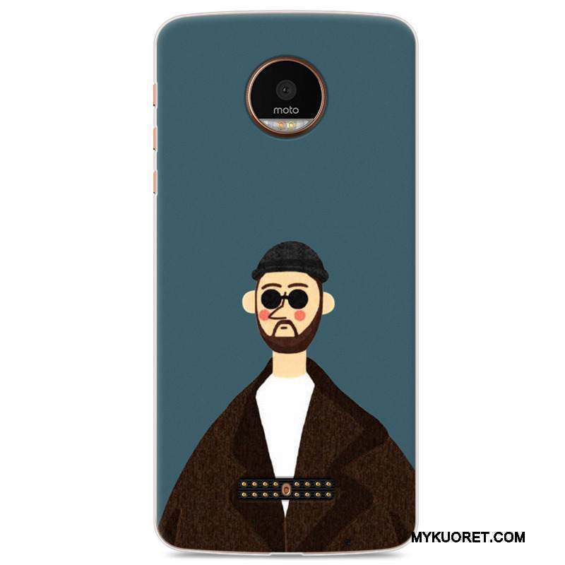 Kuori Moto Z Play Suojaus Vihreä Rakastunut, Kotelo Moto Z Play Pehmeä Neste Vaalean Puhelimen Kuoret