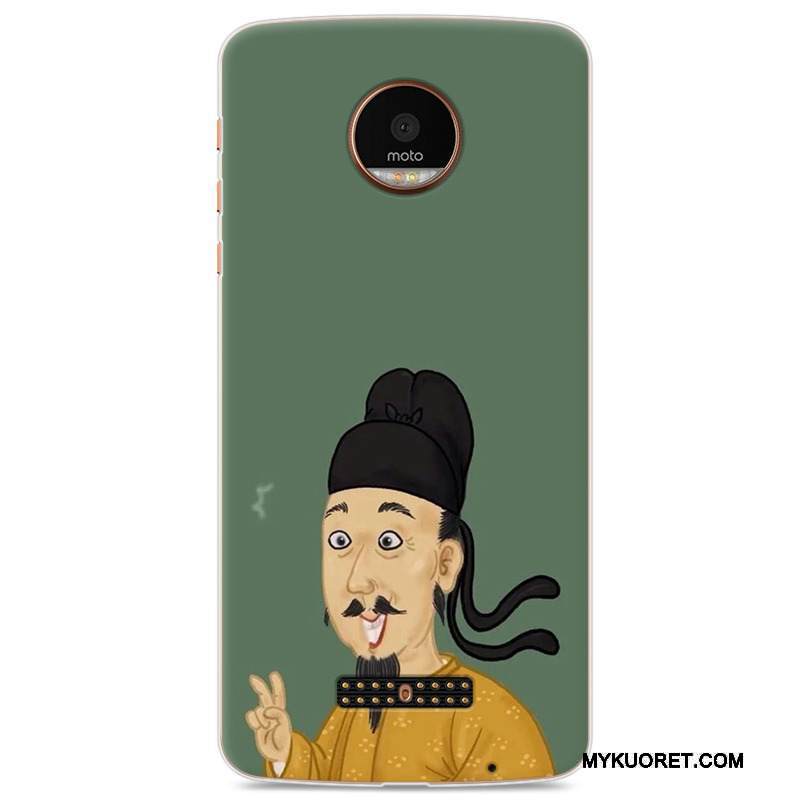 Kuori Moto Z Play Suojaus Vihreä Rakastunut, Kotelo Moto Z Play Pehmeä Neste Vaalean Puhelimen Kuoret
