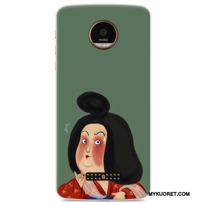 Kuori Moto Z Play Suojaus Vihreä Rakastunut, Kotelo Moto Z Play Pehmeä Neste Vaalean Puhelimen Kuoret