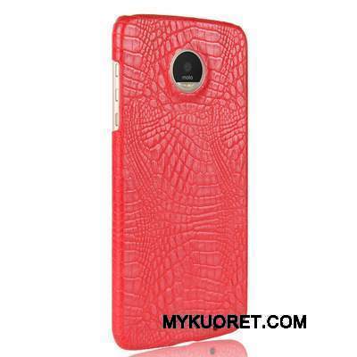 Kuori Moto Z Play Vuosikerta Puhelimen Kuoret Punainen, Kotelo Moto Z Play Murtumaton Kehys